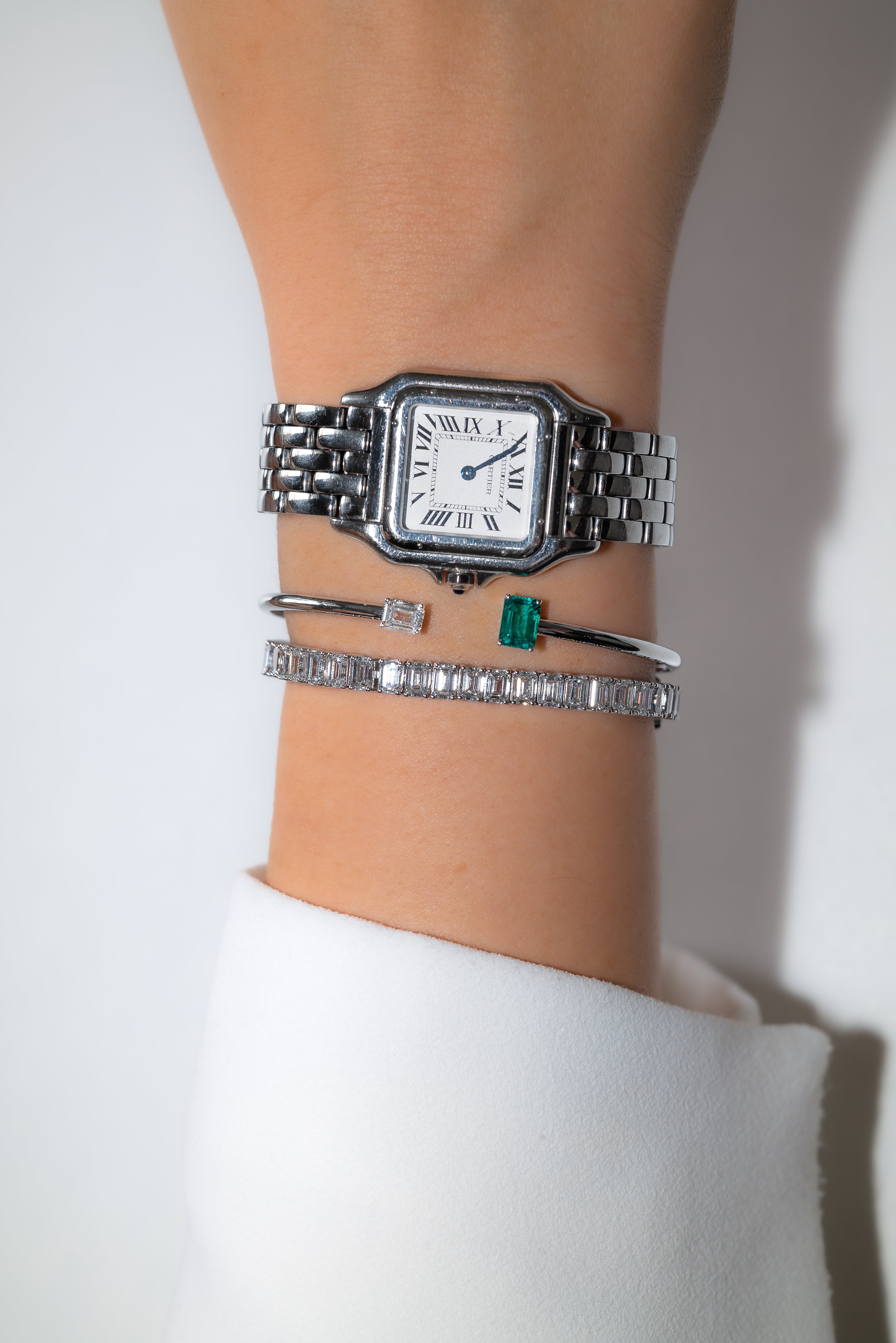 Emerald Bangle Bracelet