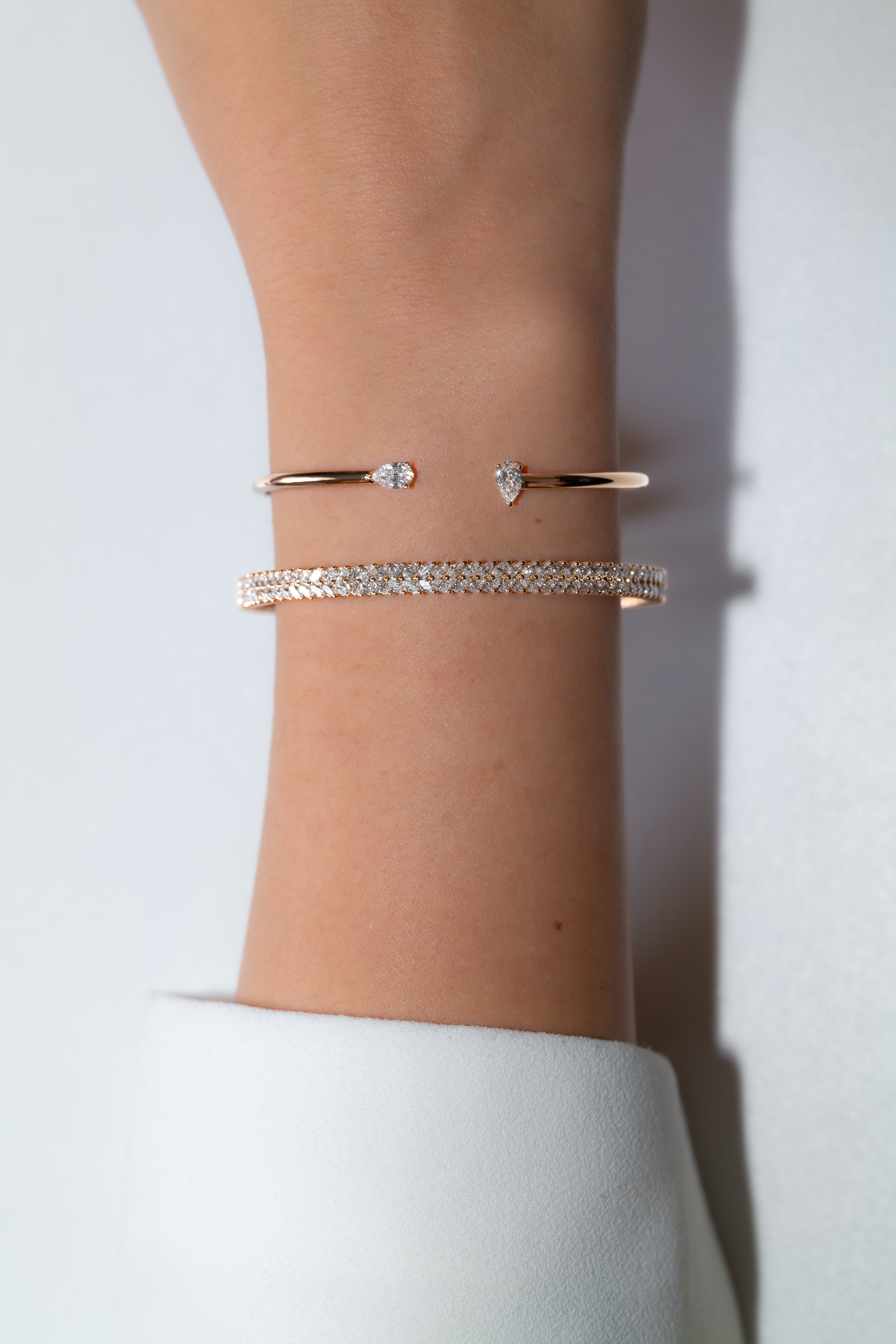 Pear Bangle Bracelet
