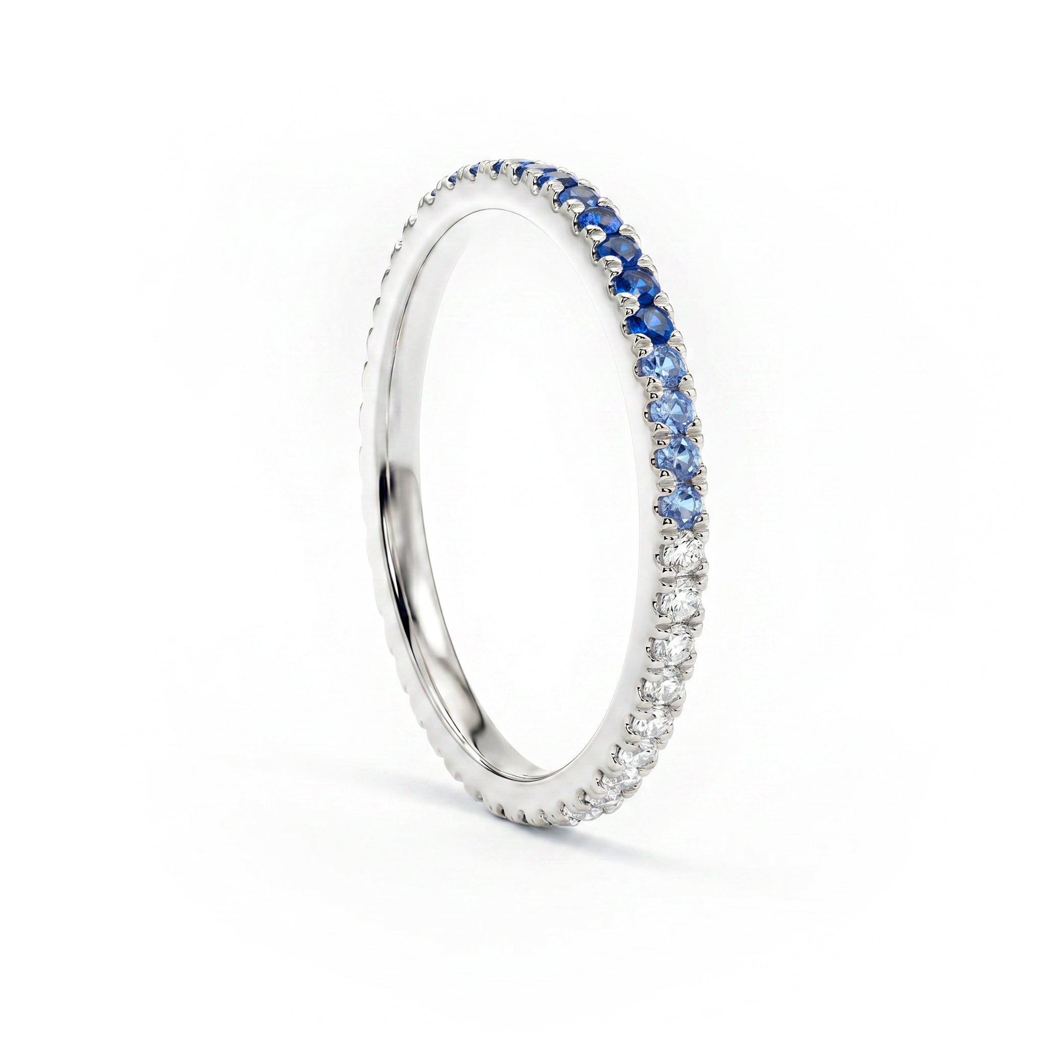 UNDECIDED PETIT BLUE ETERNITY RING