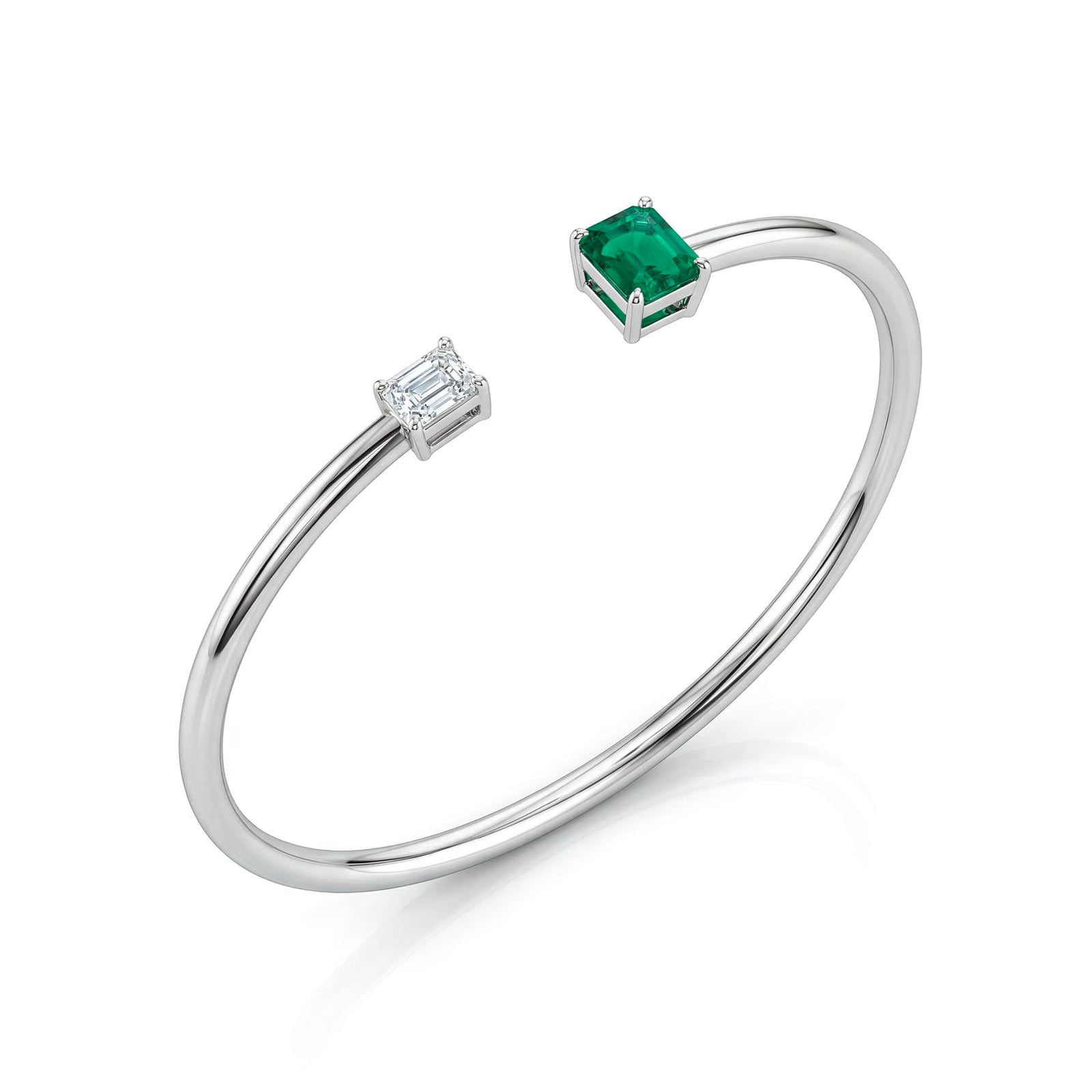 Emerald Bangle Bracelet
