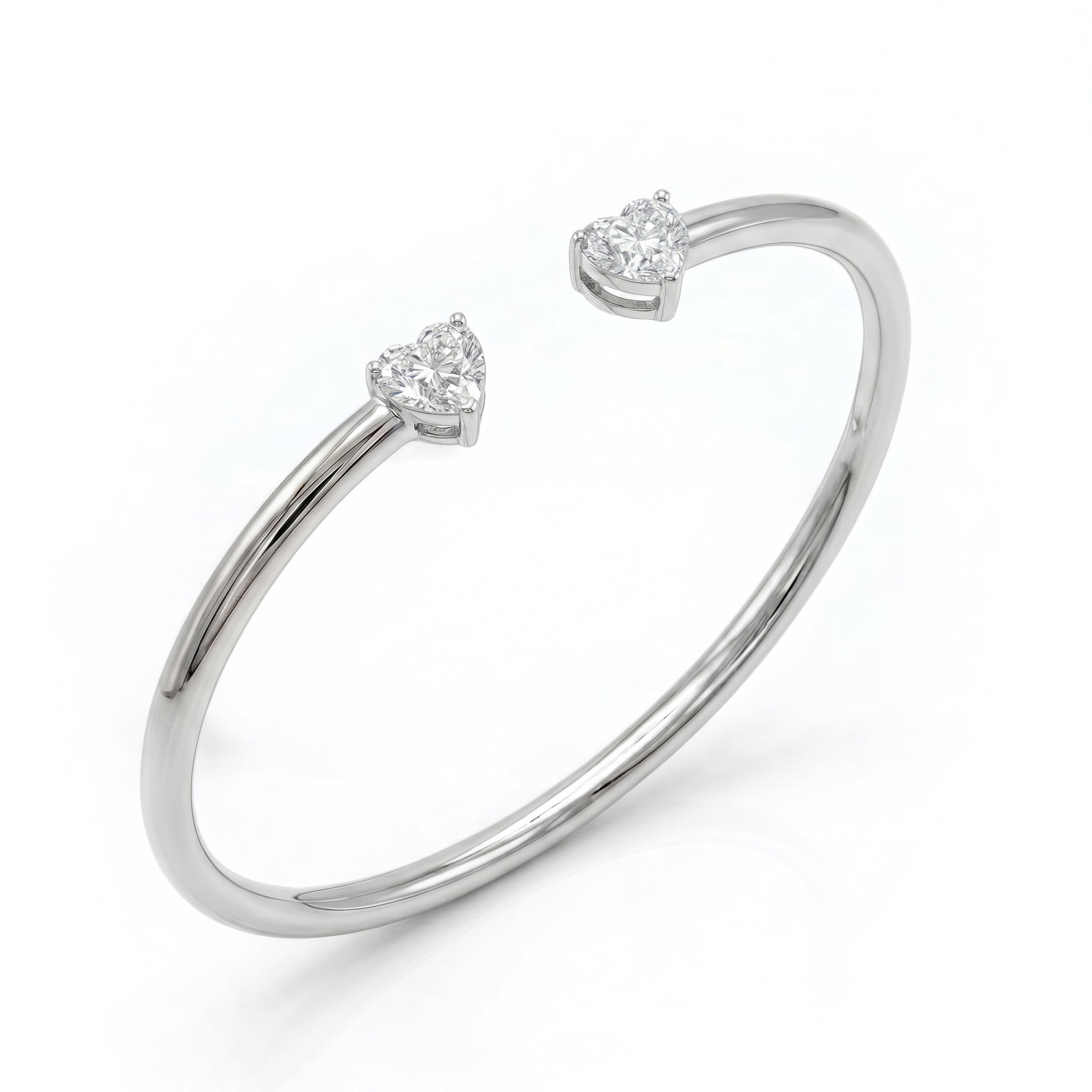 Heart Bangle Bracelet