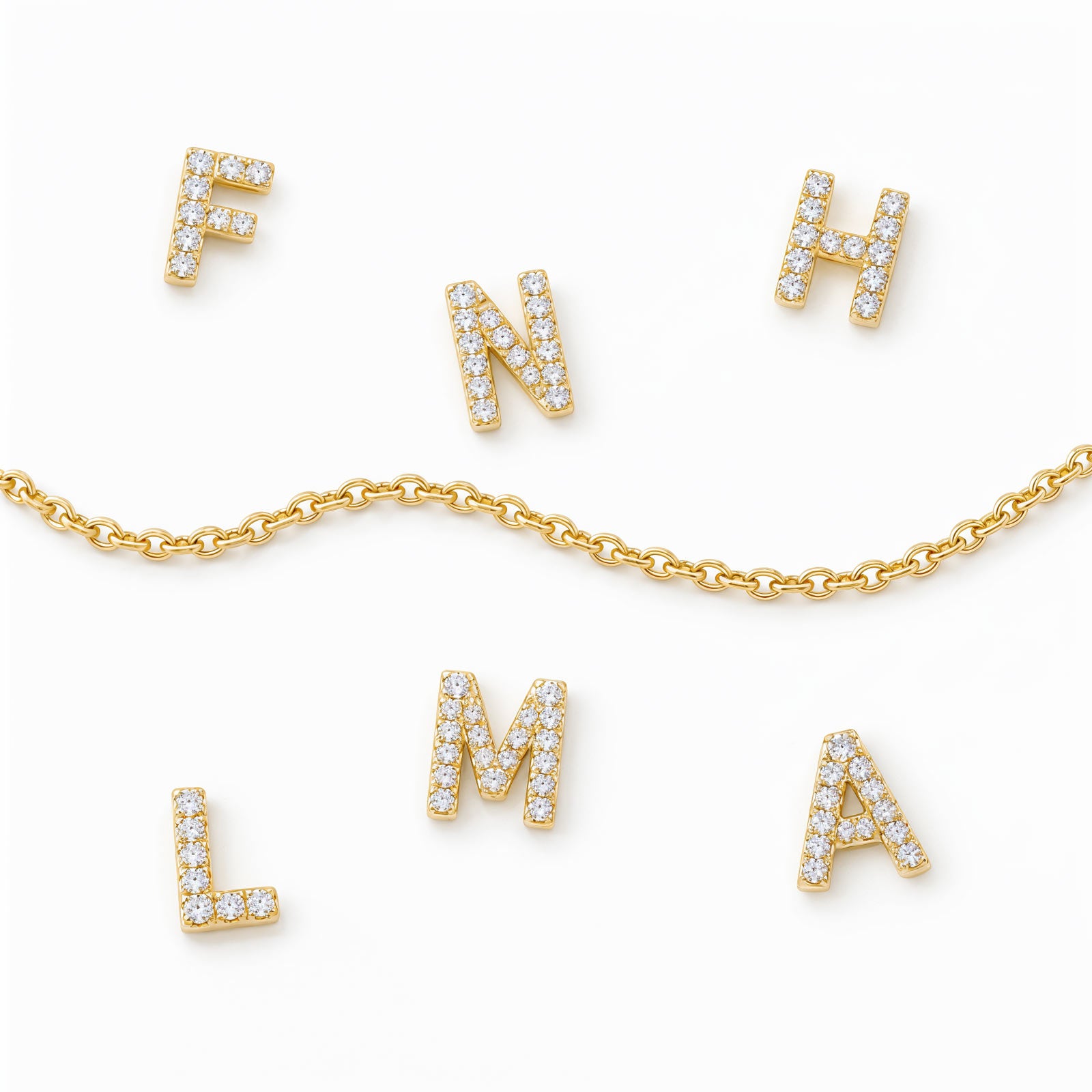 GREEN HEART INITIAL BRACELET